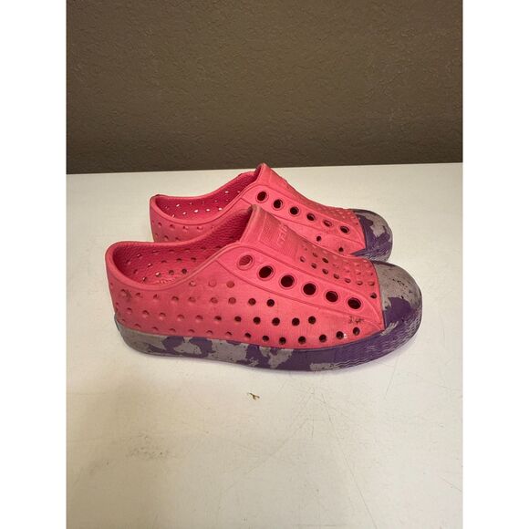 Native Jefferson Marbled Shoe Sandal C6 Pink Purple - Picture 2 of 5